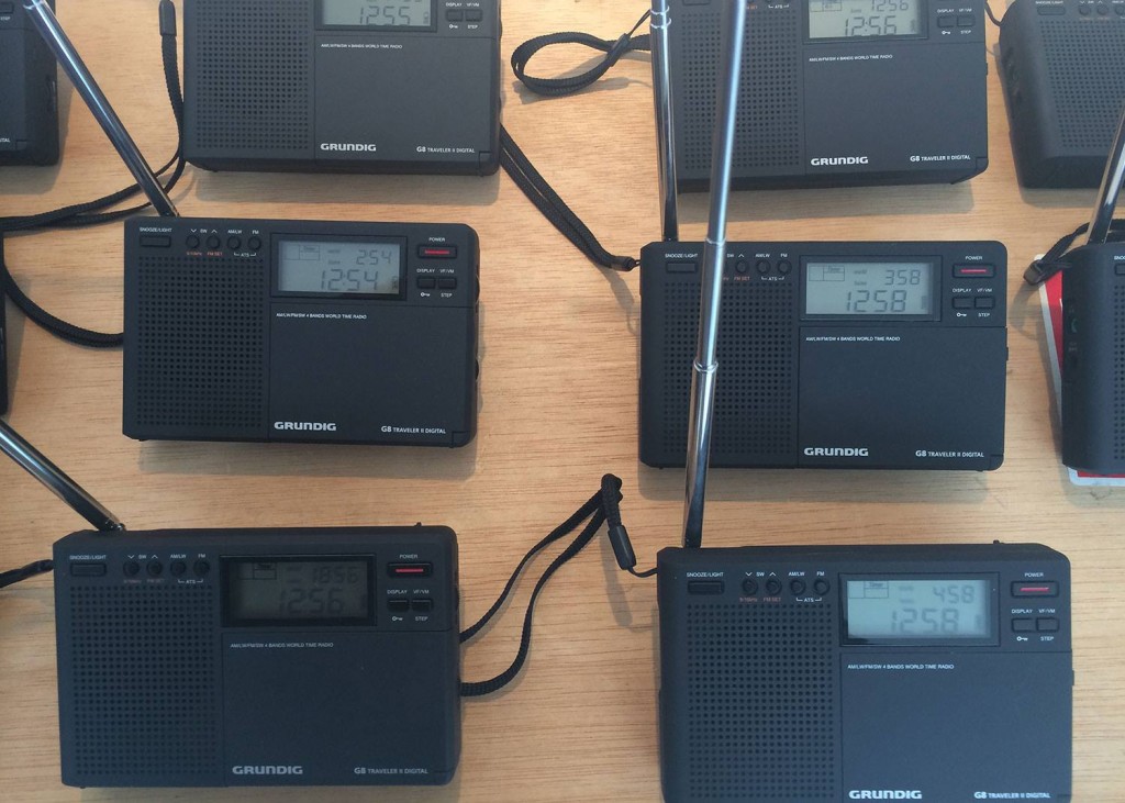 Radios provided for the public